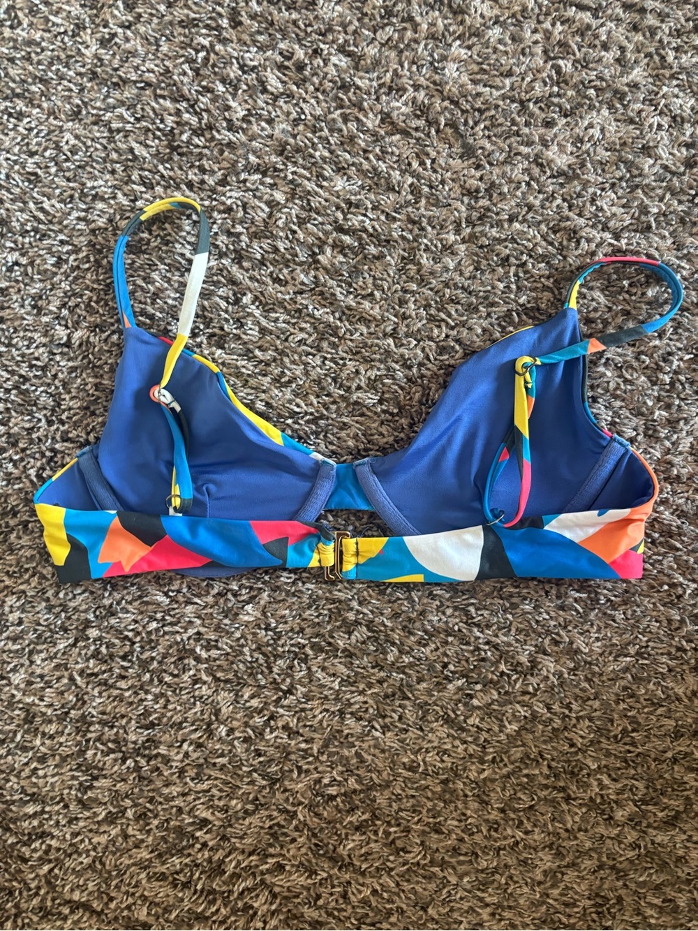 Beach Riot Blue & Multi-Color Underwire Bikini Top - Picture 2 of 3